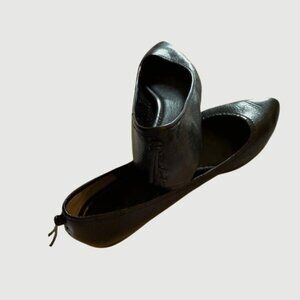 Frye Classic Black Leather Flats